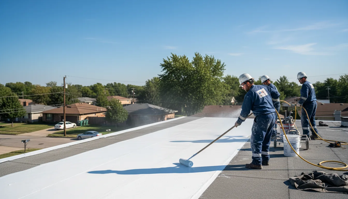 Commercial roof coating in New Milford, CT near me
